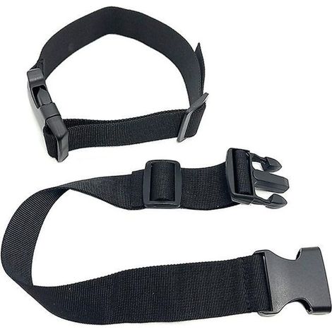 Set mit 4 schwarzen 25-mm-Schnellverschluss-Spanngurten zur Gepäcksicherung (1/4)