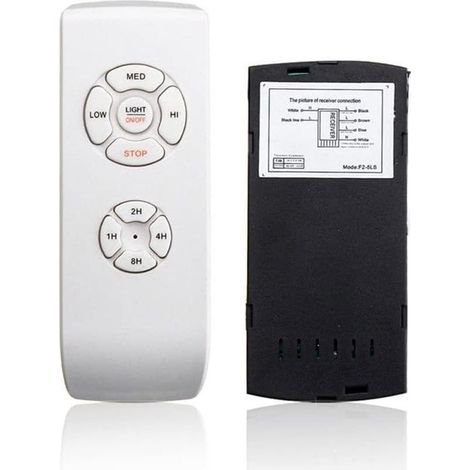 reno – Ventilateur de plafond télécommandé 110V/220V – Compatible avec lampes – Distance de contrôle 30m – Blanc (1/5)