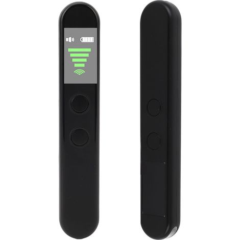 Détecteur de caméra avec écran HD, sensibilité réglable sur 4 niveaux (1 MHz à 8500 MHz), alarme antivol 10 m, batterie 300 mAh, dispositif d'écoute intégré pour la maison, l'hôtel ou le bureau. (1/5)