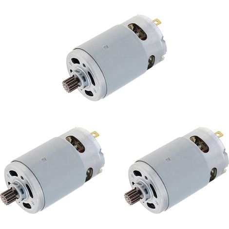 3 motori a spazzole RS550 da 21 V, 14 denti, adatti per mini seghe per tronchi da 4/6 pollici, accessori per motosega non inclusi. (1/5)