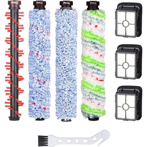 Kit accessoires Bissell Crosswave 3-en-1 compatible 1866/1785 (rouleaux sol/tapis/multi/Pet + 3 filtres) (1/5)