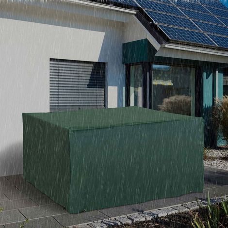 Housse de protection pour mobilier de jardin, tissu Oxford 600D, vert, 135 x 135 x 75 cm