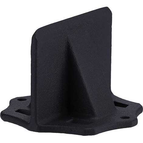 Petit fendeur de bûches manuel noir : coin de fendage de bûches, coin de fendage de bûches portable en acier au carbone, 10x7cm (1/5)