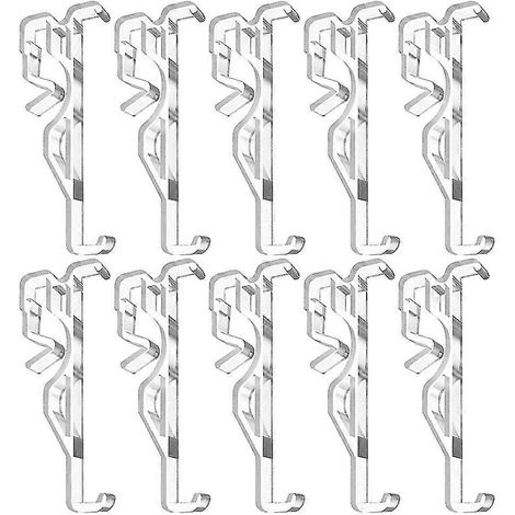 10 pièces de cantonnières en plastique pour stores vénitiens, clips de fixation pour cantonnières, clips pour stores, cantonnières (1/5)