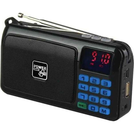 POWERplus Crow Tragbares Solar-FM-Radio und MP3-Player (1/5)