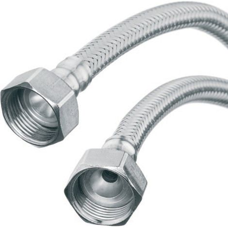 Flexibler, stahlummantelter Schlauch 3/4" x 3/4", Länge 50 cm (1/2)