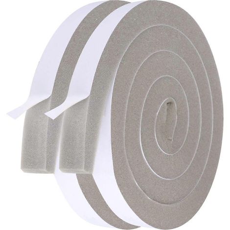 Isolation en mousse pour climatisation 1,5 cm de large 2 m de long 1 cm de haut, ruban d'étanchéité en mousse pour bandeau de masque (2 rouleaux) (1/4)