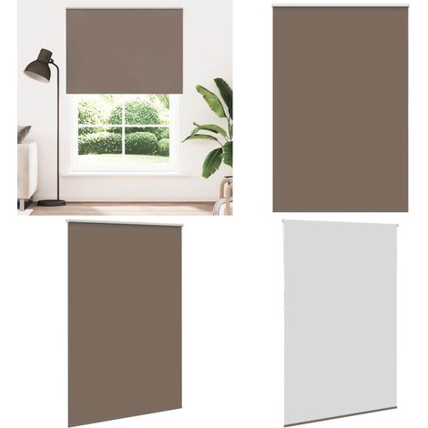 vidaXL Verdunkelungsrollo Kaffeebraun 165x210 cm Stoffbreite 161,6 cm (1/5)