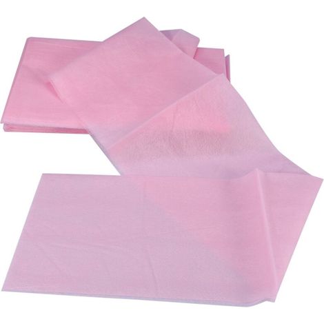 10 Stück 180 x 80 cm Einweg-Bettauflagen aus wasserdichtem Vliesstoff für Massage und Pflege – Rosa