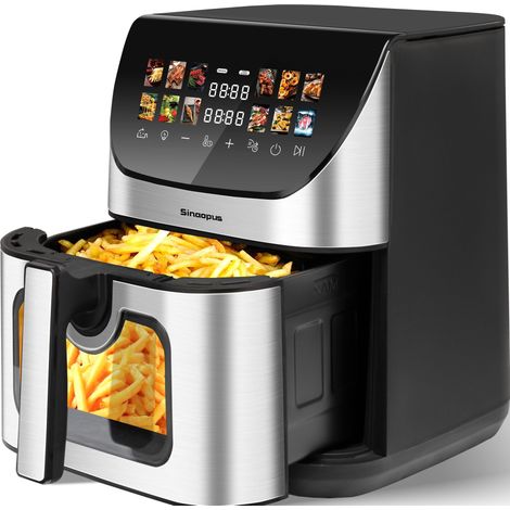 Friggitrice ad aria XXL 8,5 L con finestra e display touch a colori MODENUIT (1/5)