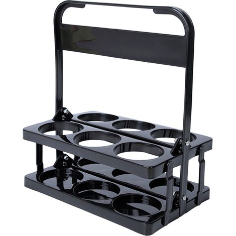Soporte para botellas de cerveza que ahorra espacio - Negro (1/5)
