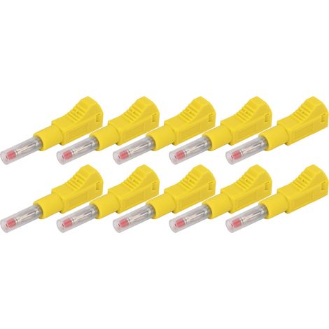 10 Pièces Fiches Banane Télescopiques 4mm 600V CAT II 32A avec Gaine PE pour Équipement Industriel et Sécurité 3C (1/5)
