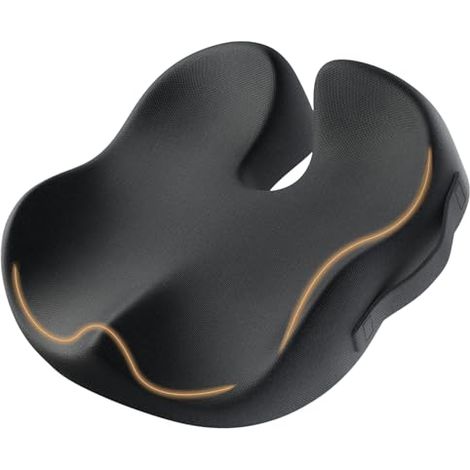 Cojín ergonómico para silla de oficina, cojín para coxis con alivio de presión, cojines de espuma viscoelástica para juegos, coche y silla de ruedas, comodidad durante todo el día.