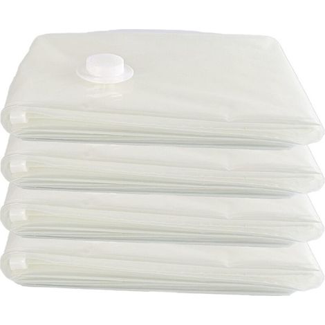 Hierbei handelt es sich um ein Set aus 4 Vakuum-Aufbewahrungsbeuteln mit den Maßen 60 x 80 cm. Sie sind wiederverwendbar und eignen sich zur Aufbewahrung von Kleidung, Daunendecken, Kissen, Decken usw