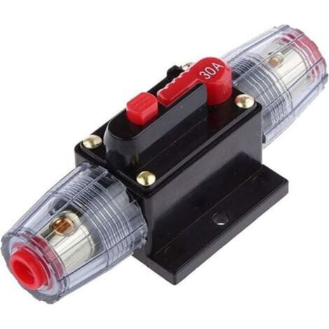 12V 30A Moteur de Voiture disjoncteur Audio en Ligne Porte fusible stéréo de Protection réinitialiser Le fusible (1/5)