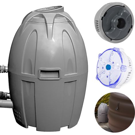 Bestway Whirlpool Zubehör-Set Steuerkonsole Pumpe Filter Heizung Licht Dosierer (1/5)