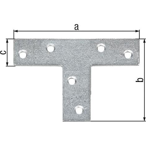 Platine d'assemblage 70x50mm galva sendzimir