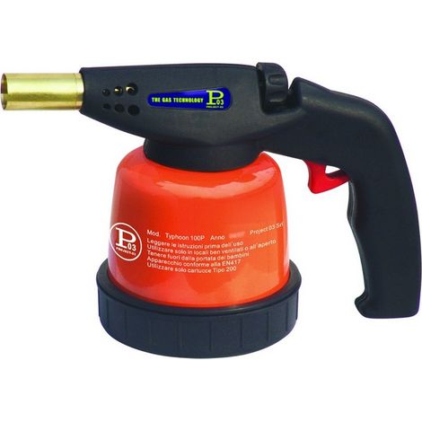 1PZ SALDATORE A GAS TYPHOON 100P Accensione piezoelettrica