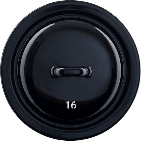 Riess Couvercle Ø16cm émail Classic nains noir