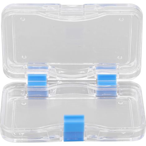 Boîte orthodontique transparente anti-chute, protection transport sans casse, étui propre avec film pour prothèses dentaires (1/5)