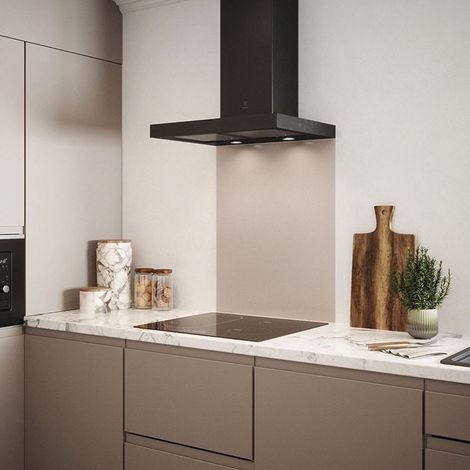 Splashback Pale Beige Glass Kitchen Backsplash 600mm x 750mm x 6mm (1/5)