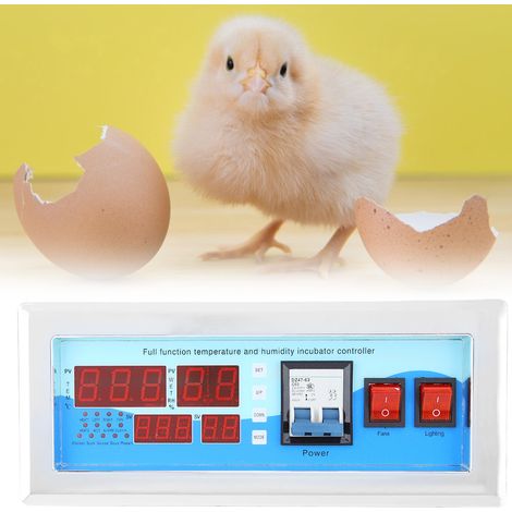 Incubateur à œufs entièrement automatique 180-240 V avec régulateur de température et d'humidité et contrôleurs d'éclosion numériques (1/5)