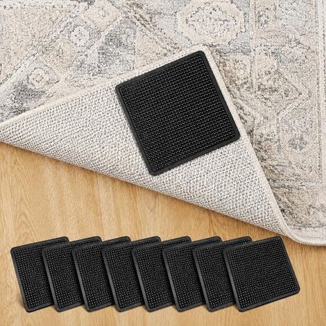 Rug Grippers, Anti Slip Extra Strong Grip Mat (8, Square) (1/5)