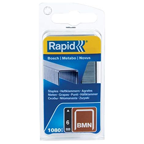 Rapid 40109555 BMN Graffe a Filo fine 6 mm, Acciaio (1/4)