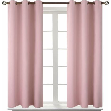 Verdunkelungsvorhang – Thermovorhang mit Ösen – Für Schlaf-/Wohnzimmer – 107 x 213 cm – 1 Stück (1/5)