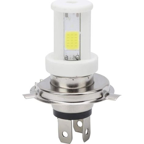 Ampoule de Phare LED, H4 LED Ampoule de Phare de Moto Faisceau Haut/Bas Lumière Blanche 1080LM 6500K Lampe Avant de Moto