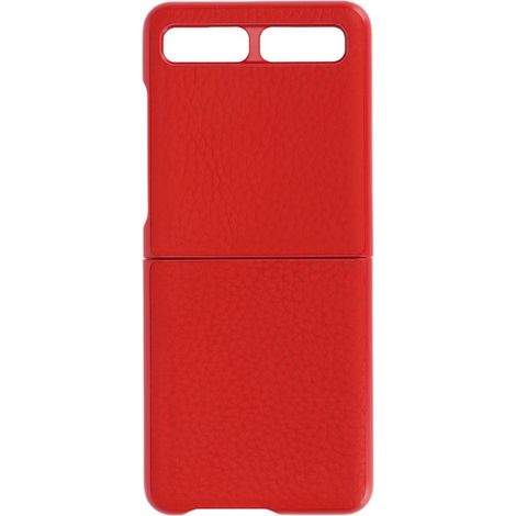 Lederhülle für Samsung Galaxy Z Flip, kratzfeste Schutzhülle, rotes Modell, strapazierfähige Handyhülle. (1/5)