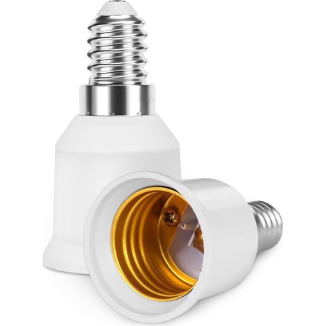 Lot de 2 Adaptateur Convertisseur de Douille E14 à E27 (1/5)