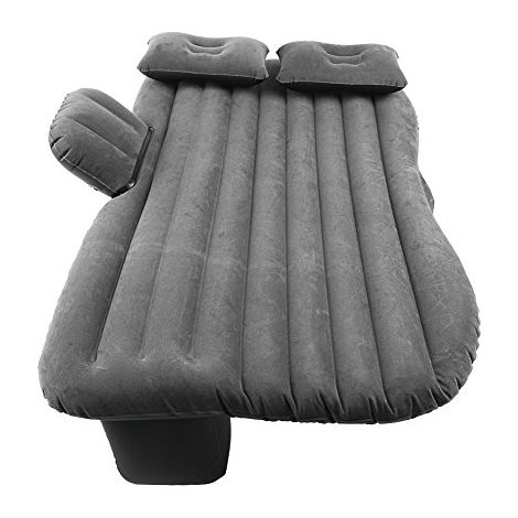 Matelas Gonflable de Voiture, PVC Épaissi, Lit Auto Portable avec Pompe, Noir, pour Voyage et Camping (1/5)
