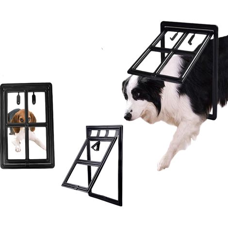 Porte pour animaux, porte pour chien, porte d'entrée et de sortie libre pour Golden Retrievers, races moyennes à grandes, 46 cm x 35 cm x 1,5 cm. (1/5)