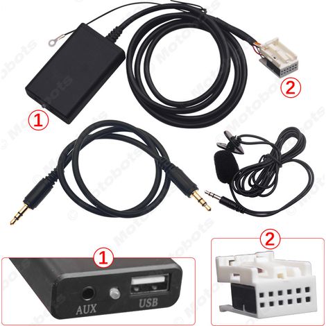 Compatible with Volkswagen, Audi Octavia, and AUX Bluetooth music converter cable, wireless car disc changer/digital disc changer. (1/4)