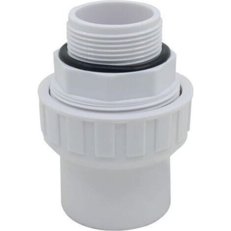 Raccord Union Mixte PVC 1.5 Pouce À Visser Et Coller, Embout Fileté Étanche Pour Pompe Et Filtre À Sable De Piscine (1/5)