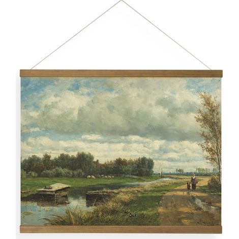 Art for the Home Luxus Kakemono Leinen Wandposter Dutch Landscape - 60x80cm (1/5)