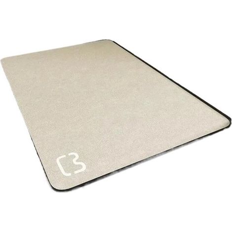 Tappetino assorbente da bagno, 90x60 cm, beige, ad asciugatura rapida, assorbente, in terra diatomacea, zerbino, tappetino per doccia, tappetino antiscivolo per doccia (1/3)
