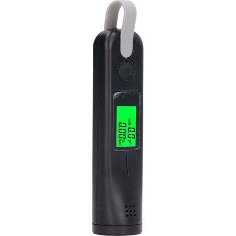 Éthylotest à souffle, haute précision, réponse rapide, analyseur d'alcool portable sans fil, DC 5C, noir (1/5)