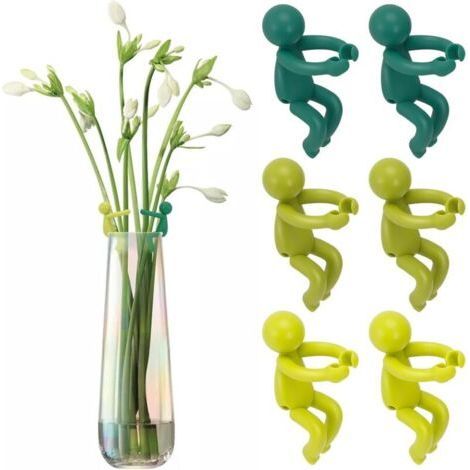 BUNTHAUS Lntyq Lot de 6 supports pour plantes - Accessoires pour plantes - Cadeaux pour les amateurs de plantes - Support pour plantes - Porte-fleurs réutilisable (1/5)