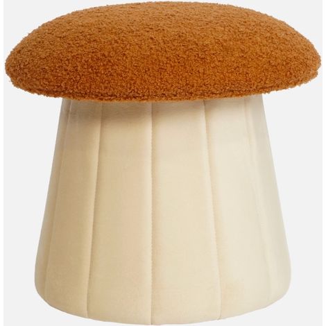 Pouf a fungo per bambini con contenitore
