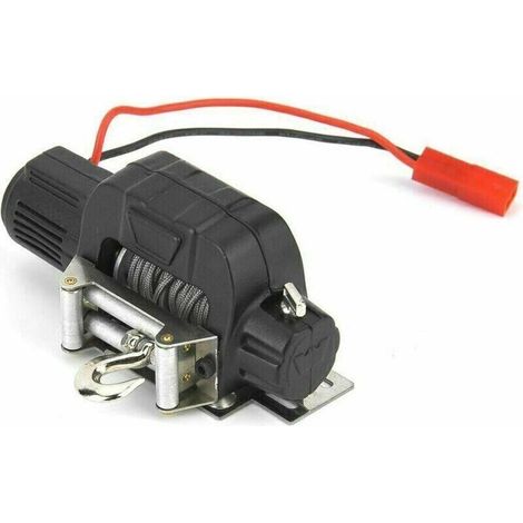 Verricello elettrico di precisione CNC – Telecomando – Carico massimo 2,5 T – Lunghezza cavo 10 m – Testa rossa e nera – Per veicoli da arrampicata (1/4)