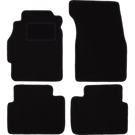 Alfombrillas de terciopelo negro para Honda Civic VI hatchback de 3 puertas (1995-2001)