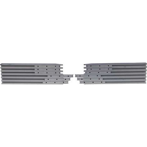 Leman – Guide à barrettes pour combinés et touret – Hauteur 120 mm – Longueur 360 x 2 mm – Pour bois dur et teck
