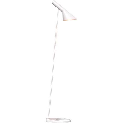Lámpara JACOBSEN de pie, réplica, Blanco