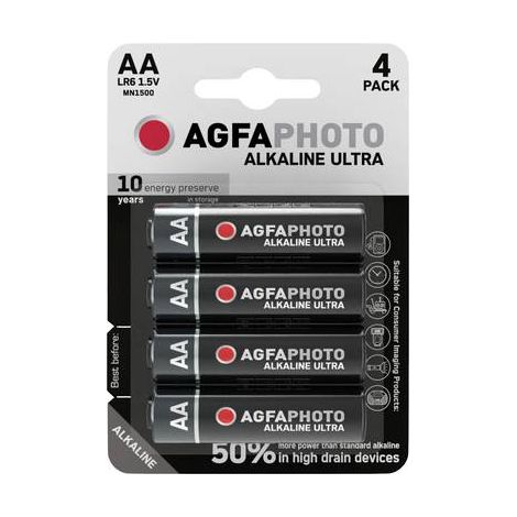 AgfaPhoto Ultra LR6 Pile LR6 (AA) alcaline(s) 1.5 V 4 pc(s) X240642 (1/2)