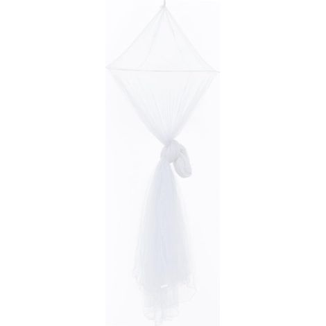 Lit conique en maille blanche pour chambre d'enfant, protection (1/4)