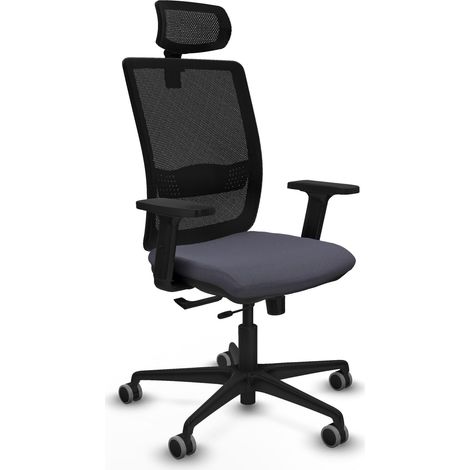 Silla piqueras y crespo Haches negro espuma alta densidad (1/2)