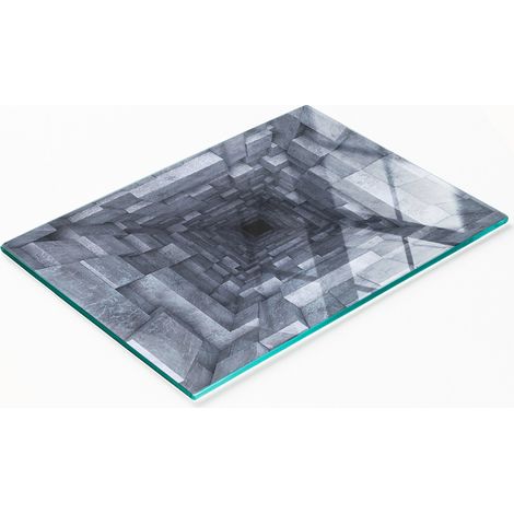 Tableau décoratif multifonctionnel de cuisine en verre trempé, tunnel 80x52 cm (1/5)
