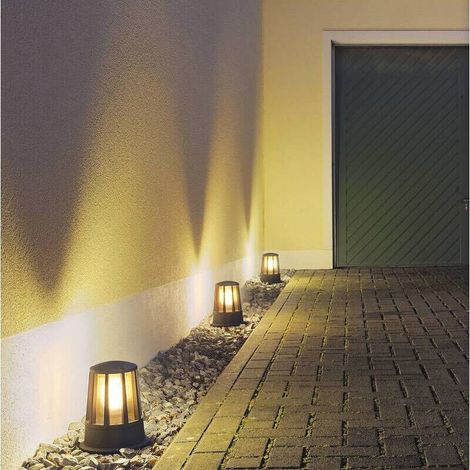 Lampadaire d'extérieur 230435 – LED E27 100W – Aluminium anthracite – IP54 – Parfait pour bord de piscine, coin repas extérieur ou allée secondaire